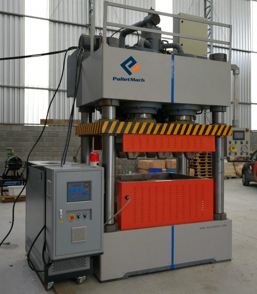 wood sawdust pallet moudling machine