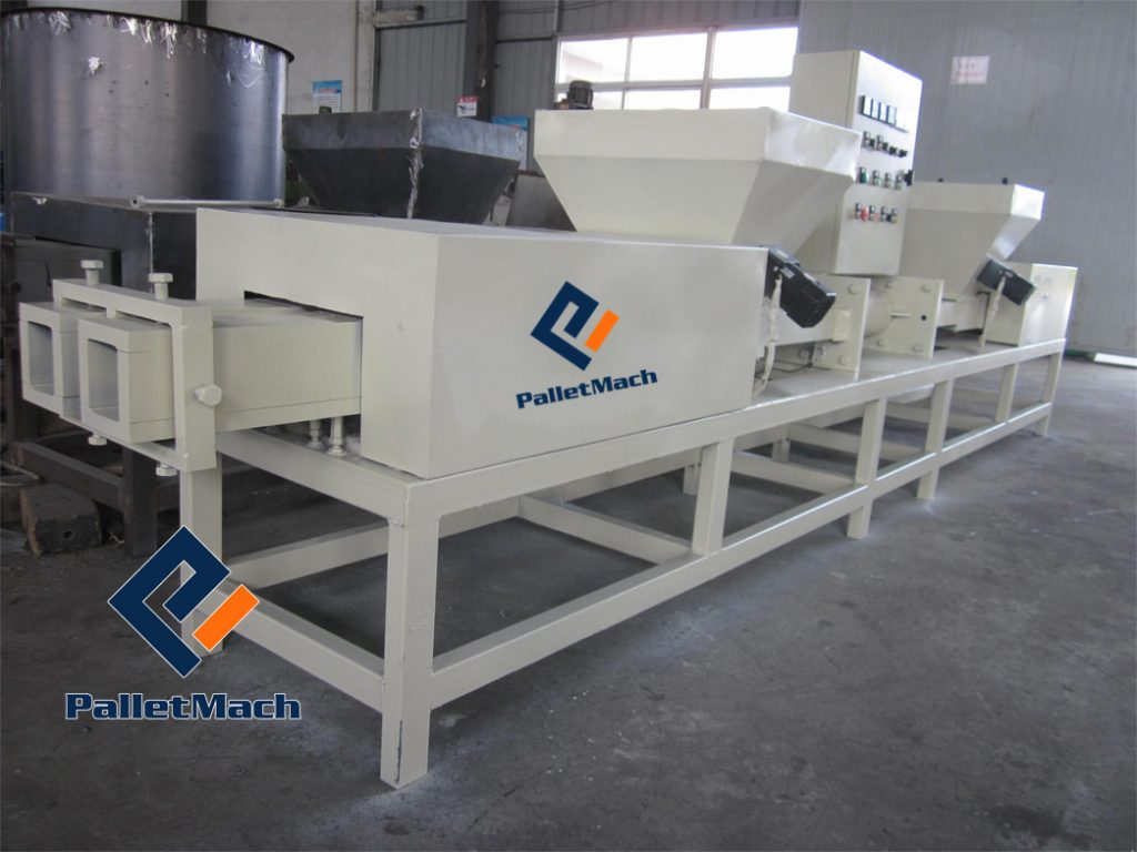 double heads pallet block making machine