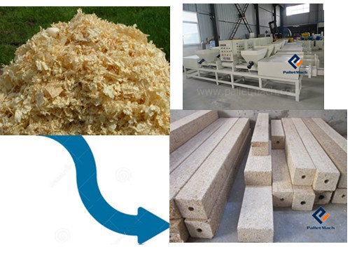 sawdust pallet block machine